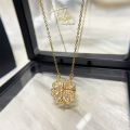 ShopSphere TALA hand made Twofer Necklace Four Leaf Clover Necklace 18k Gold 2in1 Tomomi Pendant With Gift Jewelry Box Women Accessories. 