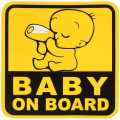 Baby On board vinyl Sticker (1pcs)  Sticker For Bike, Car Stickers, Van Stickers, Laptop, Helmet Stickers. 