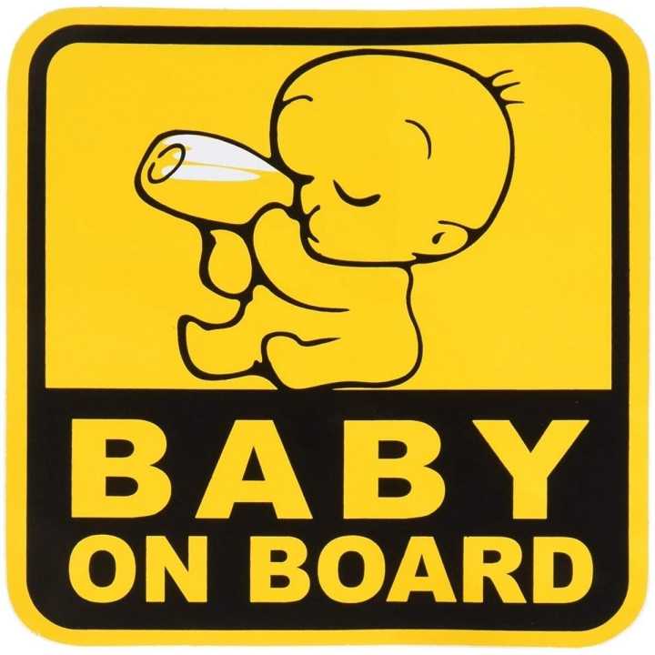 Baby On board vinyl Sticker (1pcs)  Sticker For Bike, Car Stickers, Van Stickers, Laptop, Helmet Stickers