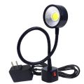 LED Work Light Magnetic Base Flexible Gooseneck Lamp 220V 5W for Lathe Milling Drill Press Industrial Lighting, Eu Plug. 