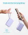 Anker Portable 20000mAh 22.5W Power Bank with Built-In USB-C Cable - A1647. 