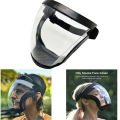 Active Shield Full Face Mask Protector Helmet Cycling Sports Safety Transparent. 