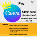 Canva Pro Own email Update Original account Brand kit and Font Upload  Unlimited Design Templates 1 Year. 