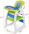 High Chairs for Babies and Toddlers, 3-in-1 Convertible Feeding Table Chair for Girl Boy, Infant Baby Chairs for Sitting Up (Blue) |HC505 |ISTRZ. 