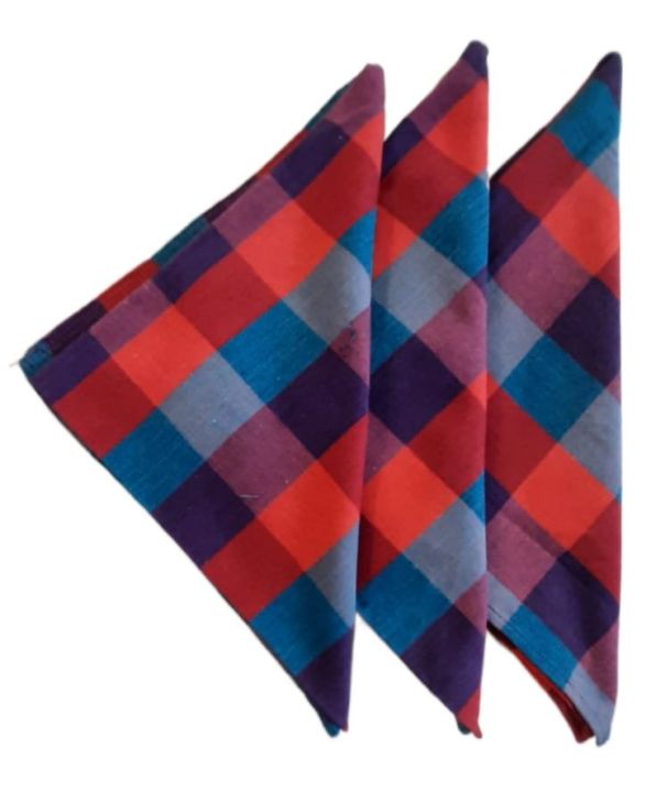 Handloom Cotton Serviette 3 PCS, 22*22 (55cm*55cm) Cleaning, Kitchen Napkin , Dining Towel ,Table wiper, Duster