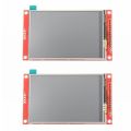2X 3.5 Inch 480X320 SPI Serial TFT LCD Module Display Screen with Press Panel Driver IC ILI9488 for MCU. 