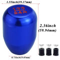 5 Speed MOMO Aluminum Gear Shift Knob - Blue. 