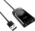 UGREEN 15cm USB External Stereo Sound Adapter (Black) – CM129 - 40964. 