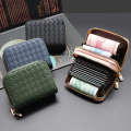 New Accordion Holder Trendy Woven Pattern Wallet Large Capacity Multi-Functional Clip High-End Card Case. 