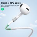JOYROOM JR-EW01 3.5mm Half In-Ear Wired Earphone, Length: 1.2m. 