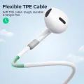 JOYROOM JR-EW01 3.5mm Half In-Ear Wired Earphone, Length: 1.2m. 