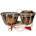 Kohomba Tammattama (කොහොඹ තම්මැට්ටම) High Quality Pansal with kadippu Pair Srilankan Traditional Drum Thammattama Instrument For Events, ceromony Sri Lanka Tammattama Drum and percussion instrument Thammettama tammattam thammattam kohoba kandy musical hub. 