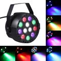 Flat 12 Led Par Stage Light Rgbw 36W Disco Party Lights Laser Dmx Luz Dj Effect Controller Dj Equipment Projector Luces Discotec. 