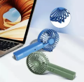 DP Rechargeable Fan 7633 Portable High-speed emergency cooling desk long-lasting battery dual-purpose fan with light powerful airflow for Travel. 
