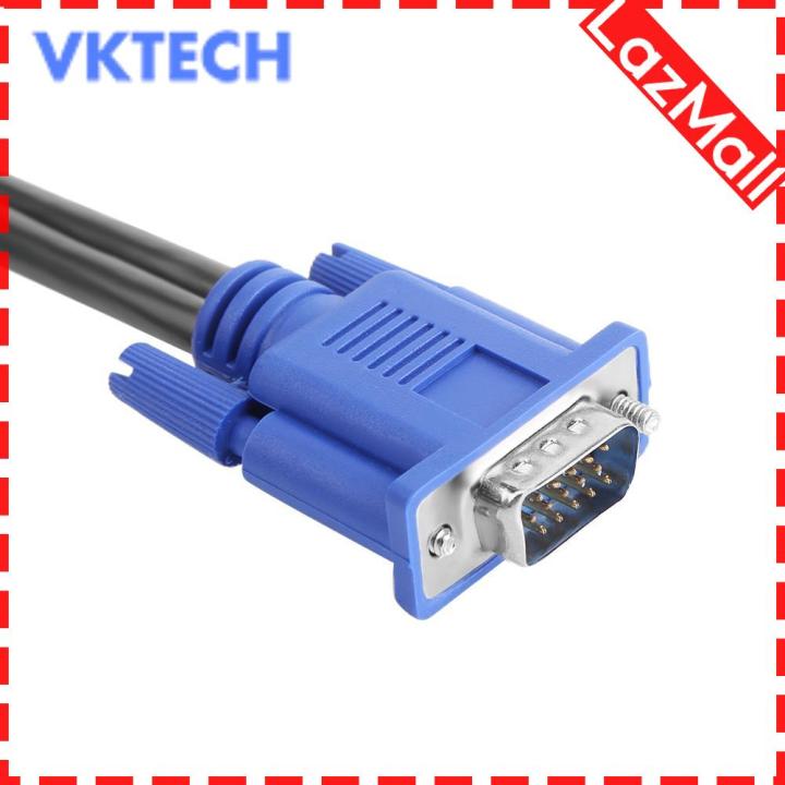 VGA%20Splitter%20Cable%201%20Computer%20to%20Dual%202%20Monitor%20Male%20to%20Female%20Adapter%20Wire%20-%20Image%204