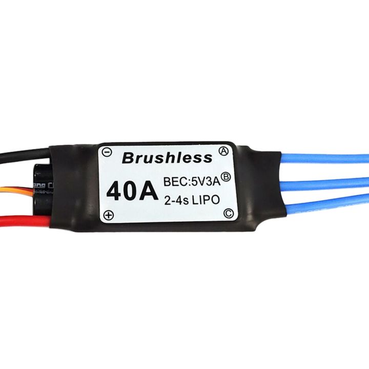 OYPFXMI%2040A%20ESC%202-4S%20Brushless%20ESC%20Speed%20Controller%205V/3A%20BEC%20for%20F450%20450mm%20S500%20ZD550%20Durable%20Quadcopter%20Standard%20Head%20-%20Image%202