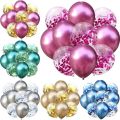 Mix Rose Gold Latex Balloons Confetti Balloon Birthday Party Decor Kids Wedding Birthday Decor Helium Baloon Baby Shower Globos. 