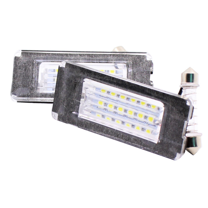 2Pcs LED Number License Plate Light No Error License Plate Light Lamps for R56 2006 - 2012