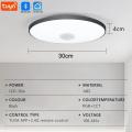 Ceiling light, study living room light, home decoration, bluetooth ceiling light, LED speaker, graffiti, smart RGB remote control, bedroom music. 