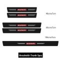 Carbon Fiber leather Threshold Protection Sticker Car Door Threshold Sticker Car Threshold Strip Trunk Anti-Stepping Sticker for HAVAL. 