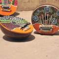 Kalimbas Portable Mbira Handpainted Patterns Exquisite Thumb Piano Music Instrument for Adults. 