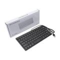 K1000 Mini Wired Keyboard 78 Keys - Black. 