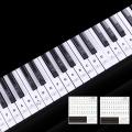 Transparent Piano Keyboard Sticker 88 Keys Electronic Keyboard Piano Sticker. 