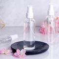 Refillable clear empty plastic spray bottle travel size 100ml (3Nos). 