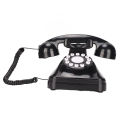 Classic Retro Black Telephone Dialer With Smart Voice Chip For Landline. 