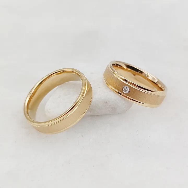 Wedding%20Rings%20Sets%20for%20Men%20and%20Women%20Handmade%20Unique%20Designer%20Matte%2024k%20Gold%20Plated%20Titanium%20Jewelry%20Lover's%20Couples%20Ring%20-%20Image%203