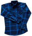 Men 's Cotton Long Sleeve Shirt Casual Black Red Blue. 