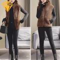 Zipper Closure Vest Jacket Stylish Sleeveless Women's Vest Coat for Winter Warmth Southeast Asian Buyers' Favorite Choice Women Sleeveless Vest Jacket. 