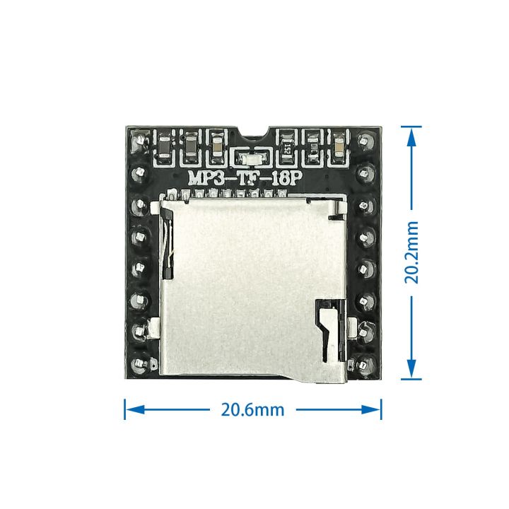 Mini Mp3 Player Module With Simplified Output Speaker For Arduino For Uno