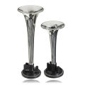 2PCS Black Air Horn Dual Trumpet Air Pump Air Horn Pipe Car Truck Train Boat. 