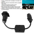 Trailer light converter trailer wire trailer adapter cord trailer Connector Light Cable Converter Conversion European 7-Pin to American 7 Way. 