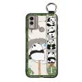 Cartoon Wrist Strap Phone Case For Nokia C22 Fashion Design Cute Dirt-resistant Wristband Anti-dust Waterproof ring. 