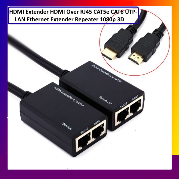 HDMI Extender to HDMI 30m HDMI Extender By double UTP CAT5e/6 Cable Extender 1080p 3D
