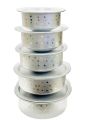 Aluminium Cooking Pots 5Pcs Set 2kg- 0.750g. 