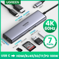 UGREEN USB HUB 4K 60Hz USB C to HDMI 2.0 Adapter SD, Micro SD Card Reader with PD Charging Port For Macbook Air iPad Pro M1 Samsung S20. 