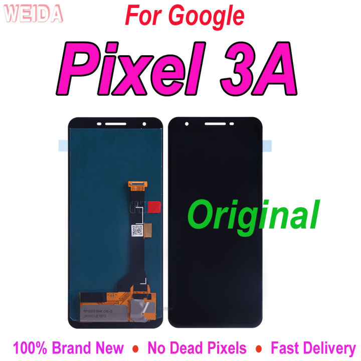 Original AMOLED New 5.6 For Google Pixel 3A LCD Display Touch Screen Digitizer Assembly For Google Pixel 3A LCD no Dead Pixels