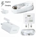 Somsung 3-Pin Charger With Type-C Cable White. 