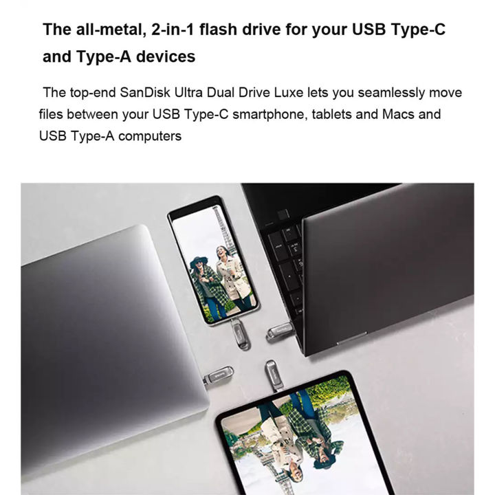 SanDisk%20Ultra%20Dual%20Drive%20USB%20Type%20C%20SDDDC4%203.1%2032GB%2064GB%20128GB%20256GB%20USB%20Pen%20Flash%20Drive%20-%20Image%207