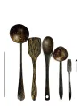 Kithul Wood Spoon 5 Pcs Set Good Quality For Multipurpose Kitchen Utensils. 