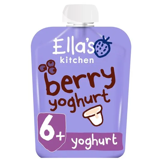 Ella's Kitchen Organic Berry Yoghurt Greek Style Pouch 6+ Month 90g