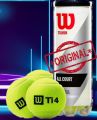 Wilson 4 ORIGINAL Titanium WTI 4 Tennis Balls Tin / Can Made in Thailand 3 BALLS TIN. 