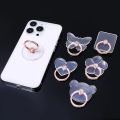 Diamond Cell Phone Ring Holder Stand Transparent Finger Grip Bracket Kickstand Clear Invisible Glitter Smartphones Stand Mount. 