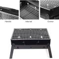 Portable BBQ Machine Portable Stainless BBQ Stove Steel Black Charcoal BBQ Grill Patio Foldable Camping Picnic Burner. 