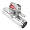 Inline Radiator Hose Filler Neck With 16PSI 32mm 1-1/4in OD T6061 Aluminum Polished Surface for Cars Radiator Filler Neck. 