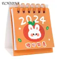 Mini Desk Calendar 2024 2024 Mini Desk Calendar Stylish Daily Planner with Cartoon Design Perfect for Home Office Student Desk Calendar. 