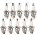 10Pcs L7T Spark Plug for Trimmer Blower Chainsaw Brushter Strimmer Lawn Mower. 